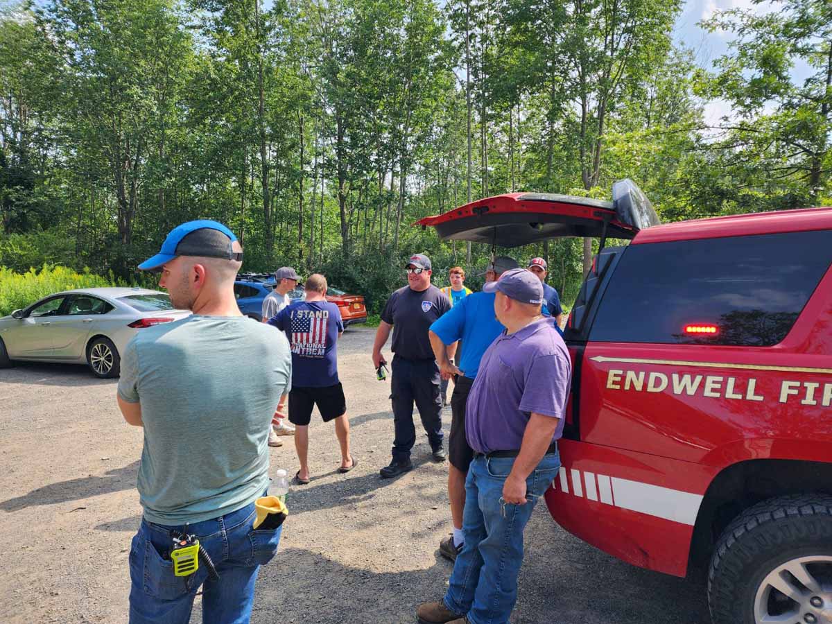 08-21-23  Endwell Fire Responded With Man Power And Our UTV To Rescue An Individual From The IBM Glen