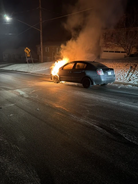 11-28-25  Car Fire - Hillside Terrace
